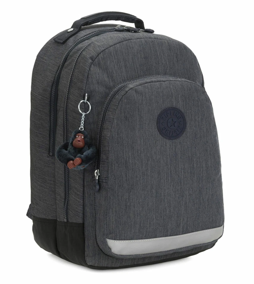 kipling Back To School Class Room Large Backpack Rucksack Tasche Marine Navy - Bild 2 von 4