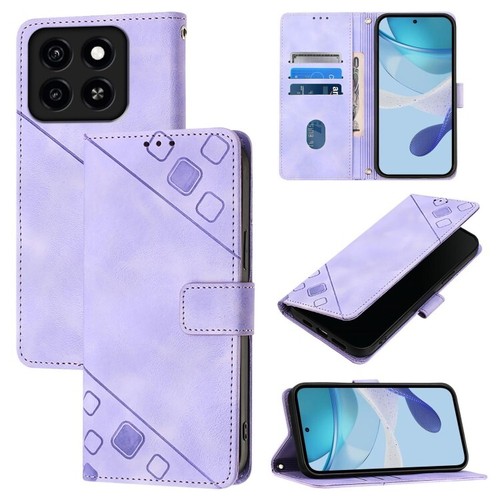 Per ZTE Blade A35 / A55 Custodia In Pelle Embossed Feel