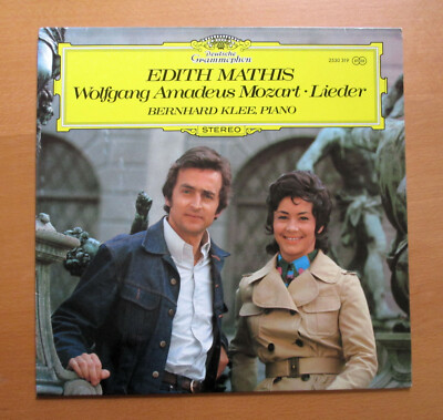 (3405)直筆サイン入り TOPPDOGG Amadeus CD DG 2530 319 Edith Mathis Mozart Lieder Bernhard Klee 1973 NM