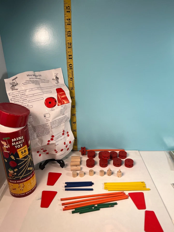 Schylling Vintage Mini Makit Toy 43 Pieces - Image 2 of 3