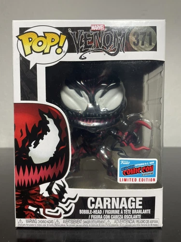 FUNKO POP! Marvel CARNAGE #371 VAULTED & RARE Free Shipping & Case