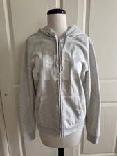 Victoria's Secret PINK Ivy Fleece Campus Full Zip Hoodie Size M/Gray Color NEW