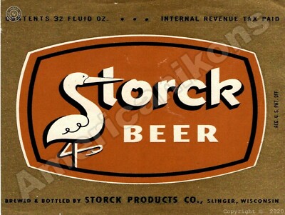 Storck Beer NEW Metal Sign: Brewed by Storck Products, Slinger, Wisconsin