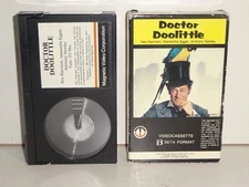 Vintage 1980 Doctor Doolittle Beta Format Video Casette Movie HTF Rare 