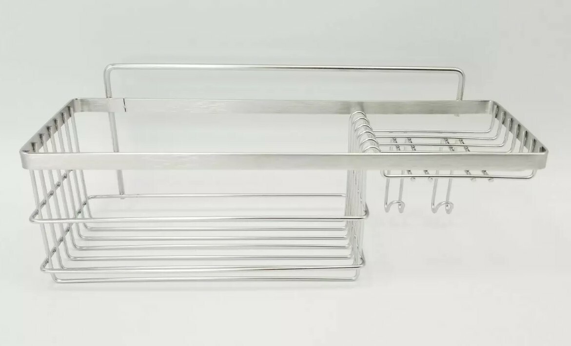 Tesot Adhesive Shelf PK Shower Caddy Basket Shelf 