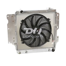 For Jeep 1987-2006 Wrangler Yj Tj Chevy V8 Engine 4 Rows Radiatorshroud16fan For Jeep 1987-2006 Wrangler Yj Tj Chevy V8 Engine 4 Rows Radiatorshroud16fan