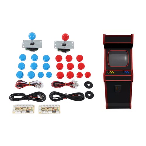 (Blue And Red)2 Player DIY Kit USB Board Game Encoder Joystick HG - Picture 19 of 23