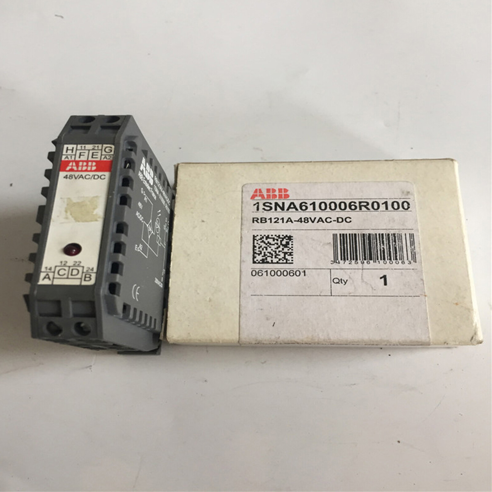 1 piece new abb 1SNA610006R0100 RB121A-48VAC-DC RELAYS Free ship | eBay