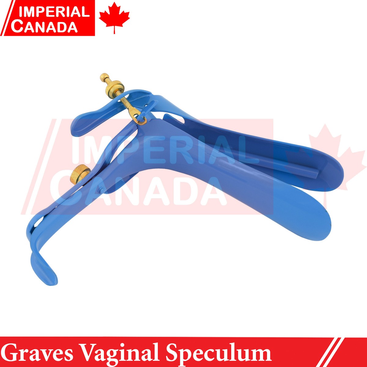 Blue Coated Graves Speculum - Large Size For Gynecology & LEEP Procedures