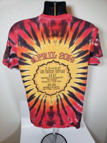 T-shirt concerto uomo Phil Lesh and Friends 2014 tie dye Grateful Dead Medium - Foto 6 di 10