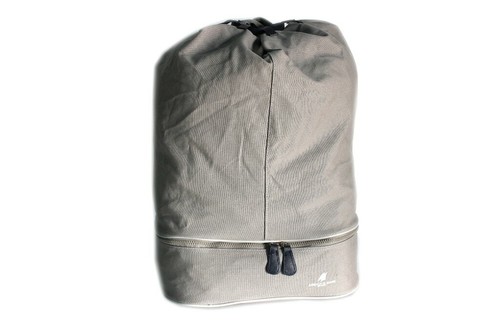 Sacca a spalla borsone poliestere zaino con porta scarpe palestra viaggi  grigio | eBay