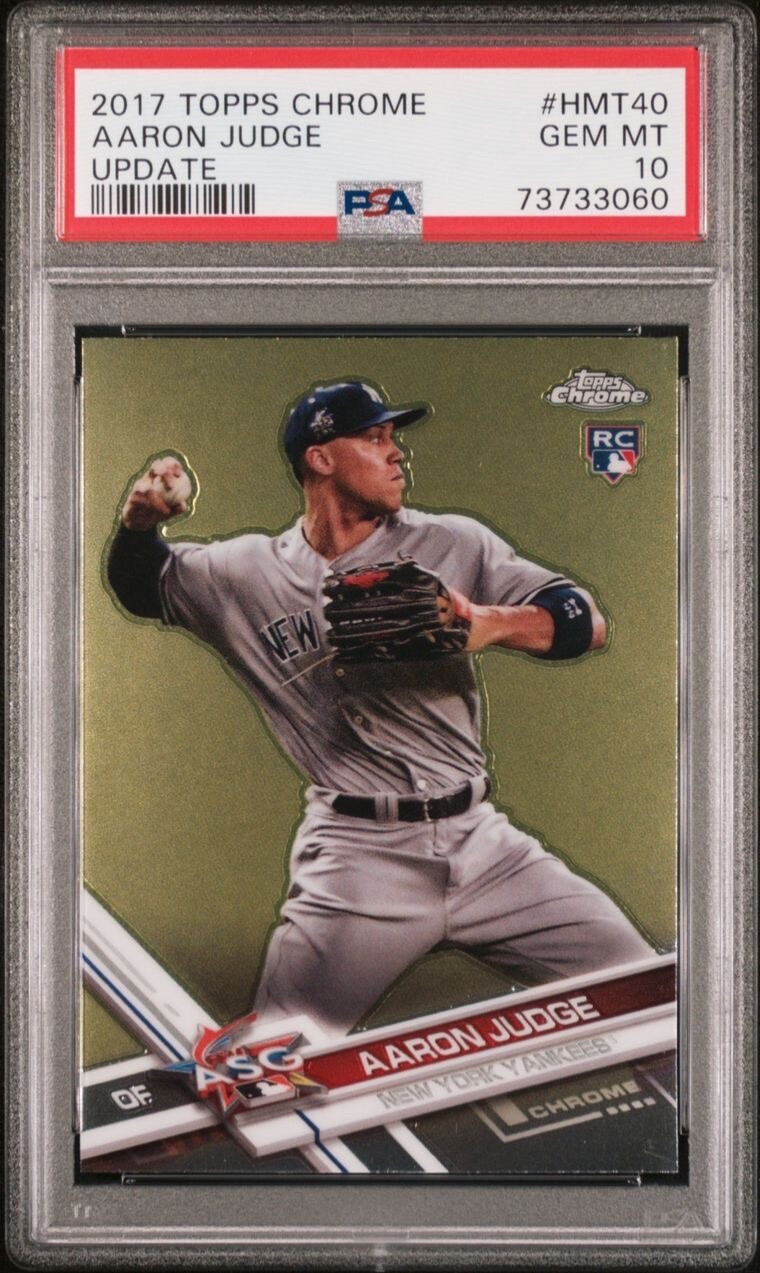 Aaron Judge 2017 Topps Chrome Update ASG Rookie Card RC #HMT40 PSA 10 GEM MINT