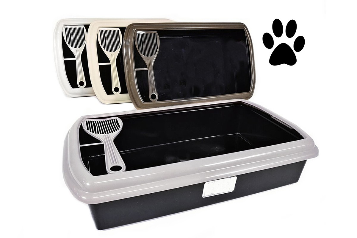 Paletta Lettiera Per Gatti Con Coperchio - Blu, Setaccio Integrato, Design Ergonomico - Foto 9