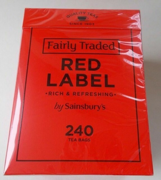 Sainsbury's Red Label 240 Tea Bags 750g Long Best Before Date for sale online eBay