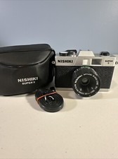 Nishiki Super II 35mm Camera w/Case Strap Pre-Owned Great Condition