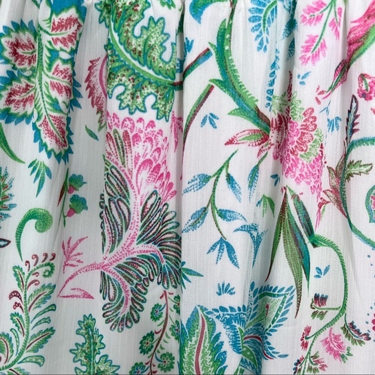 House of Harlow 1960 Floral Dress, Lace Trim, Tiered Maxi, Green/Blue, Size  XS | eBay