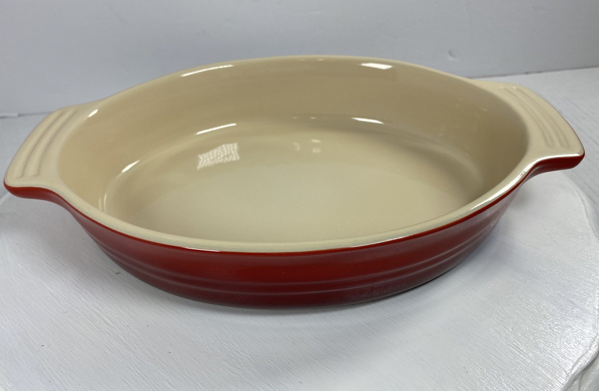 Le Creuset 10-45 Stoneware Oval Dish Red Baking Baker | eBay