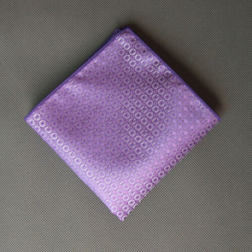 Men's Silk Pocket Square Handkerchief Paisley Hanky Wedding Party Dress Decor - Picture 36 of 39