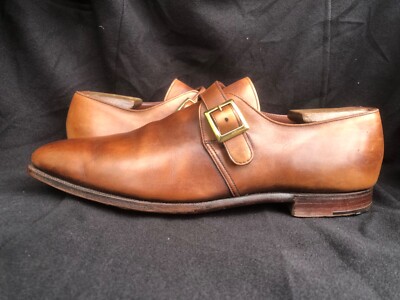 CROCKETT & JONES SAVILE Brown Single Monk Strap Men display picture 1