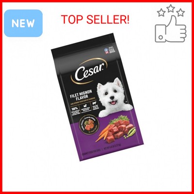 Cesar Small Breed Dry Dog Food Filet Mignon Flavor and Spring Vegetables Garnish