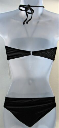 Traje de Baño Majestic Natación Dos Piezas Bikini Junior Talla Pequeña Negro Nuevo - Imagen 5 de 8