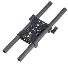 Camera Baseplate Base Plate Dual 15mm Rod Rail Clamp Camera Baseplate Stable RB