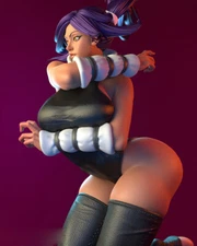 Sexy Yoruichi 3D Printing Garage Kit Figure Model Kit Unpainted Unassembled GK