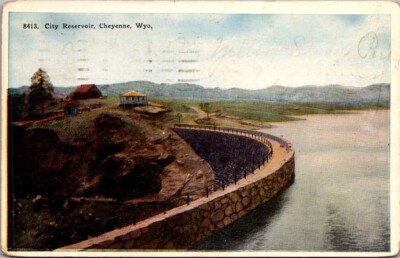 CITY RESERVOIR Cheyenne, Wyoming WY c1922 Postcard