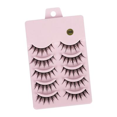 5 Stück Falsche Wimpern Wispy Profi für Festival Party Kostüm