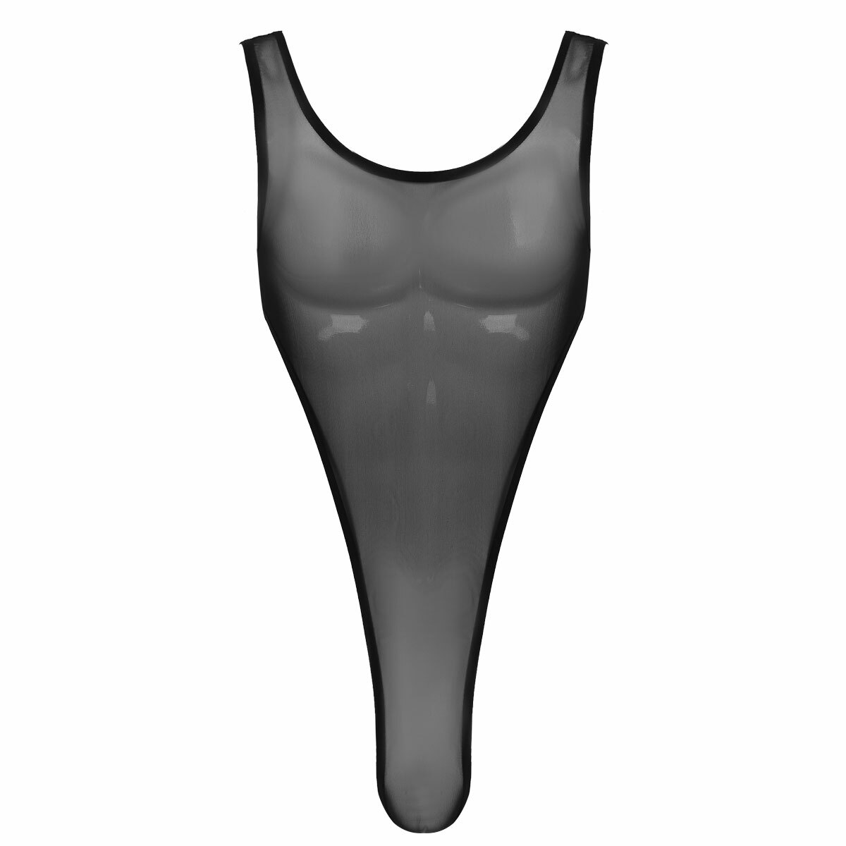 Sexy Herren Body Transparent Mesh Stringbody High Cut Thong Leotard