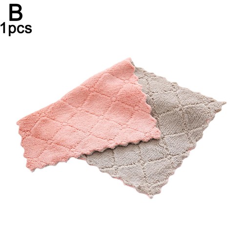 5xKitchen Cleaning Water-absorbent Dishwashing Cloth Rag Double Sided Dis🌞UK - Picture 13 of 18