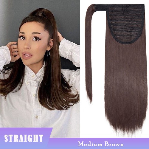 Thick Wavy Clip-in Ponytail Hair Extensions Real Soft Natural As Human Pony Tail - Picture 119 of 142