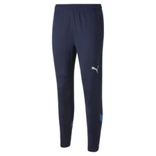 PUMA Italia Figc Training Pants Mens Blue Casual Athletic Bottoms 76708904