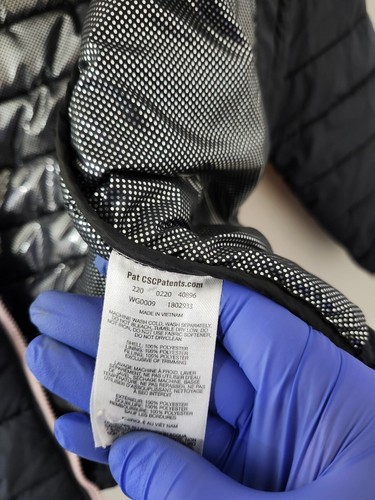 Columbia Jacket Girls 4/5 Black Powder Lite Zip Hoodie Omni Heat Outdoor Walk - Picture 17 of 17