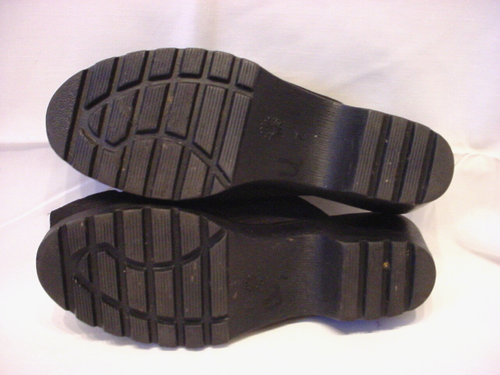 Westies Black Nubuck Leather Slide Sandals Women's Size 7 M EUC - Picture 4 of 4