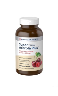 American Health - Super Acerola Plus 500 mg 250 Chewable - FANTASTIC RESULTS !!!