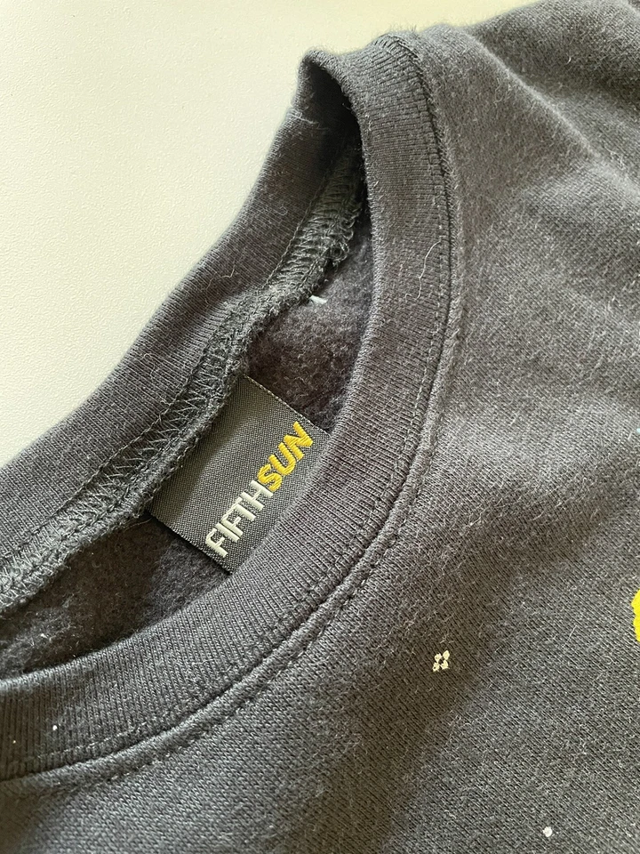 FIFTH Sun Fea Sudadera Mujer Vacaciones Papá Noel Montar Unicornio Espacio Negro GRANDE Foto 3 de 4