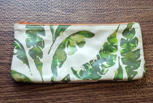 Tommy Bahama Travel Pouch Bag Makeup Pencil Case Palm Leaves - Picture 5 of 8