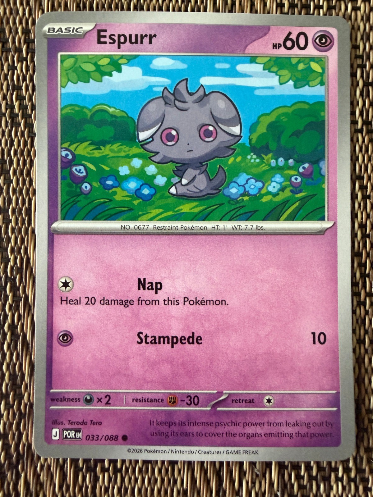 Espurr Common ME03: Perfect Order 033/088 NM