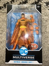 McFarlane DC Multiverse BATMAN ORANGE SUIT Red Platinum Chase NIB 7 Figure