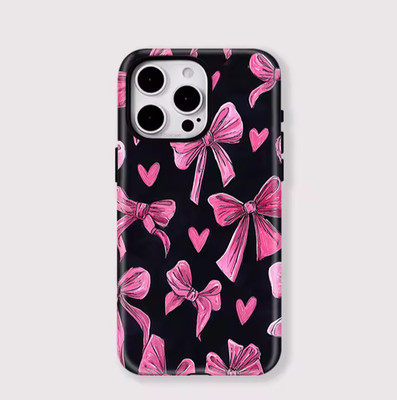 Pink Butterfly Cute Tough MagSafe iPhone 17 16 15 14 13 12 11 Pro Max Hülle