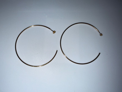 Michael Hill Australian Jeweller 68mm Open Hoop Earrings 10ct REAL Yellow Gold