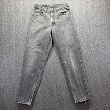 Vintage Levis 550 Jeans Mens 32x32 Black Gray Made USA Relaxed Tapered 90s