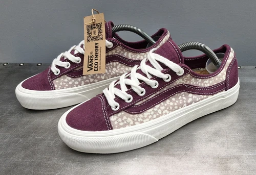 Scarpe da ginnastica Vans 36 Decon SF Eco Theory Animal Mauve Wine da donna taglia UK 4 NUOVE!!