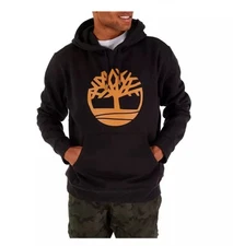 Men's Timberland Black/Wheat Boot Tree Logo Pullover Hoodie XL