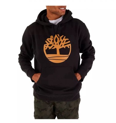 Men's Timberland Black/Wheat Boot Tree Logo Pullover Hoodie XL