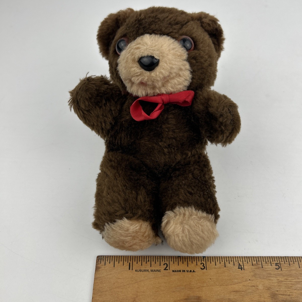 Vintage 1977 Russ Berrie & Co Bashful Bear Teddy Plush Stuffed