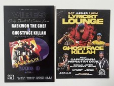 RAEKWON, GHOSTFACE FLYERS PURPLE TAPE & LYRICIST LOUNGE APOLLO RARE WU-TANG CLAN