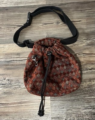 Boho Hippie Indie Woven Style Drawstring Fanny Pack Adjustable Festival Baggage