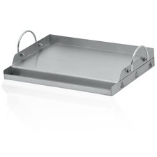 BBQ-Toro Edelstahl Grillplatte Pizzaplatte Plancha Grillaufsatz 49,5 x 32 …